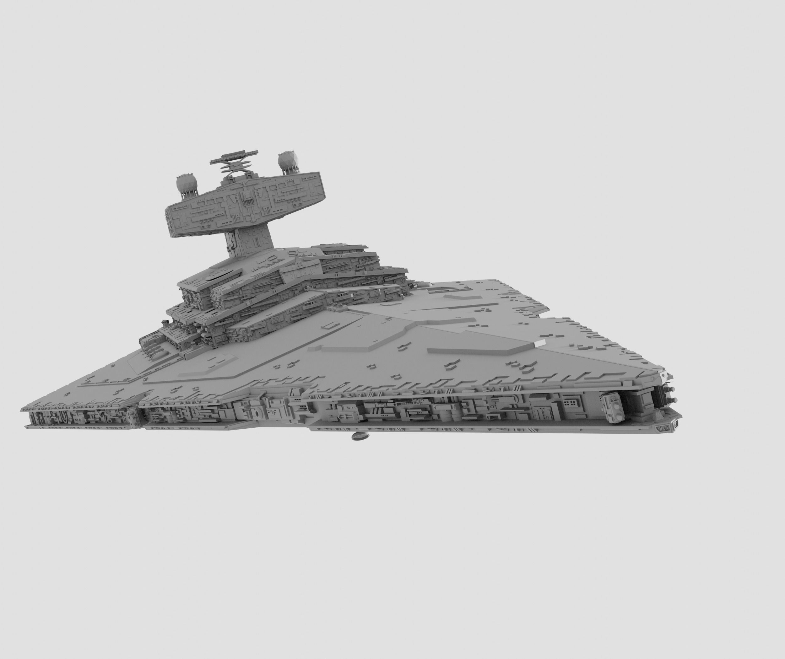 Imperial Star Destroyer I and II Star Wars - High Details Level 3D model_5