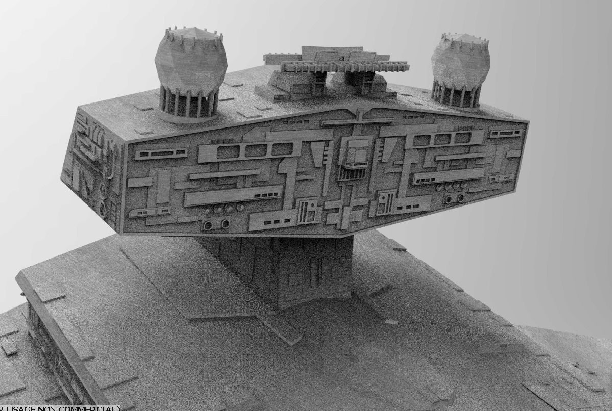 Imperial Star Destroyer I and II Star Wars - High Details Level 3D model_21