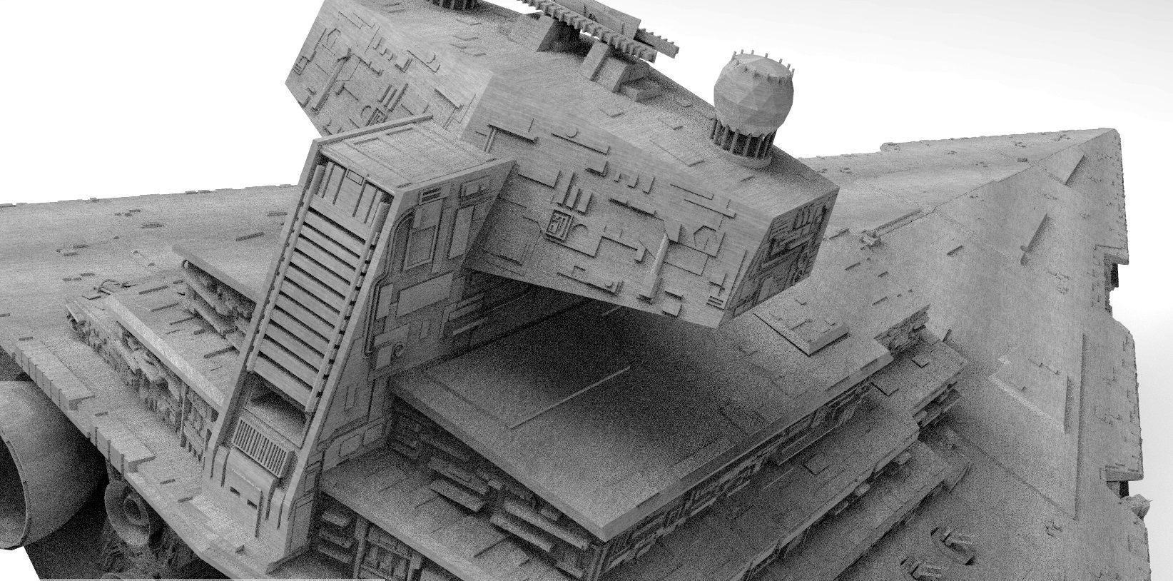 Imperial Star Destroyer I and II Star Wars - High Details Level 3D model_23