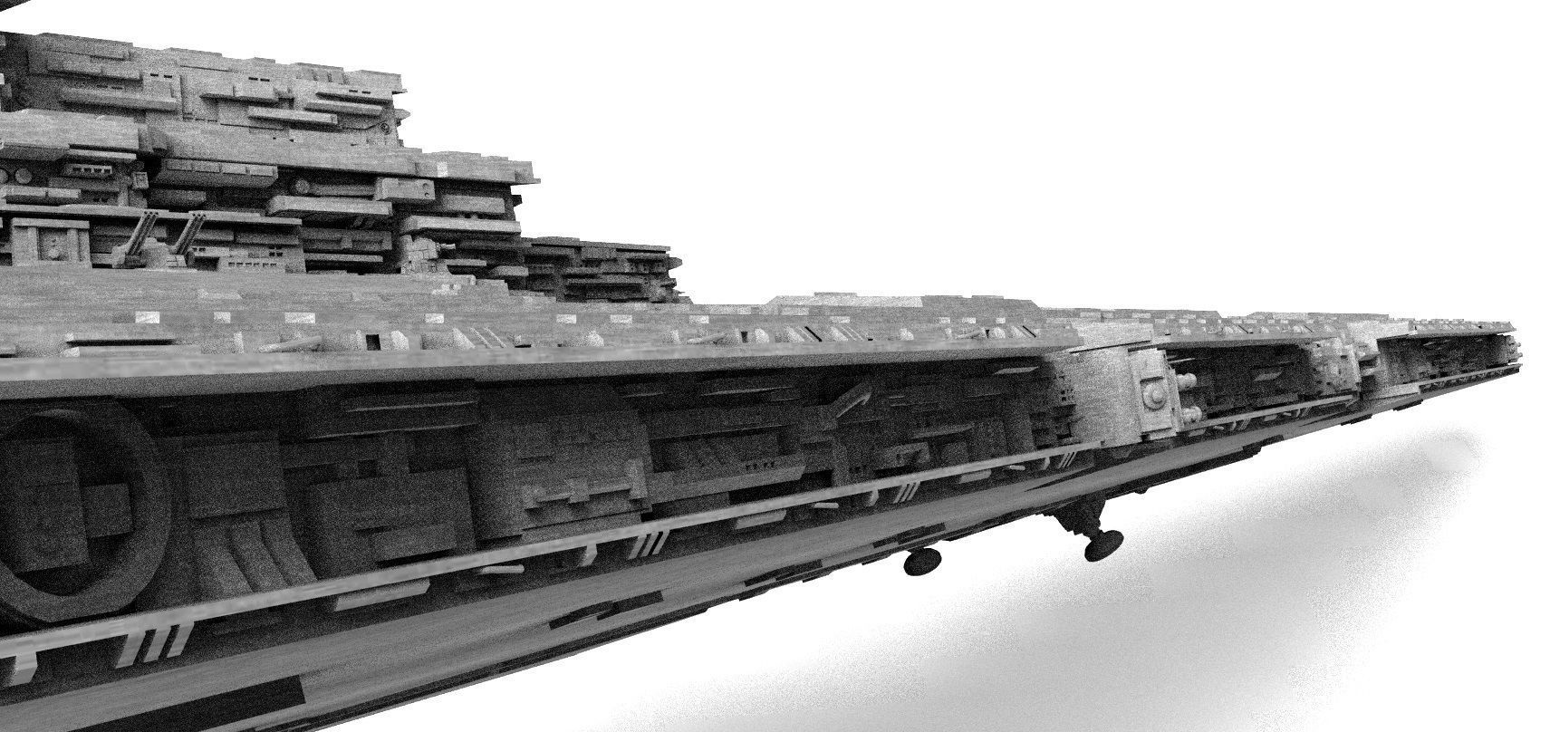 Imperial Star Destroyer I and II Star Wars - High Details Level 3D model_35
