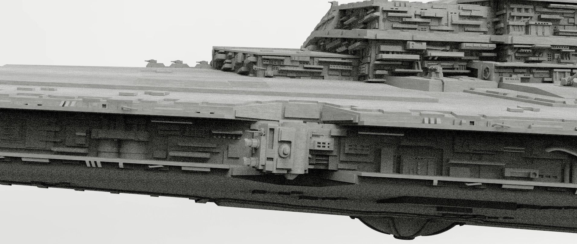 Imperial Star Destroyer I and II Star Wars - High Details Level 3D model_27