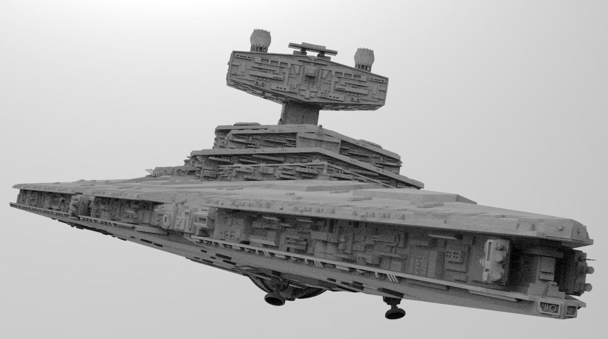 Imperial Star Destroyer I and II Star Wars - High Details Level 3D model_18