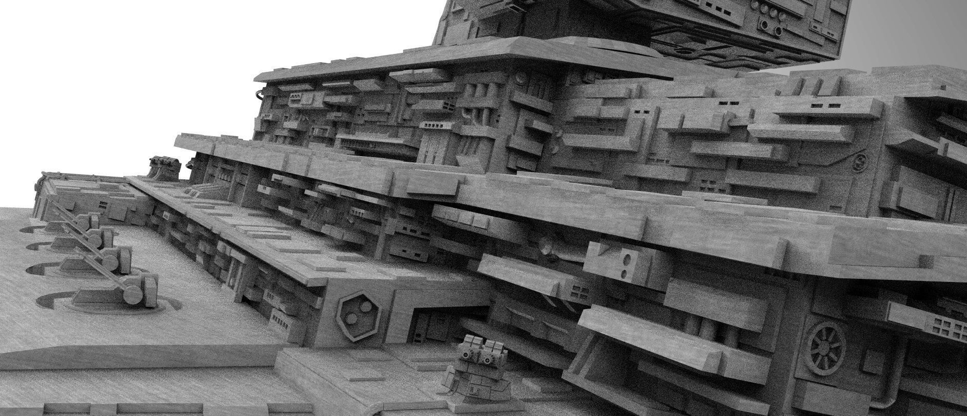 Imperial Star Destroyer I and II Star Wars - High Details Level 3D model_20