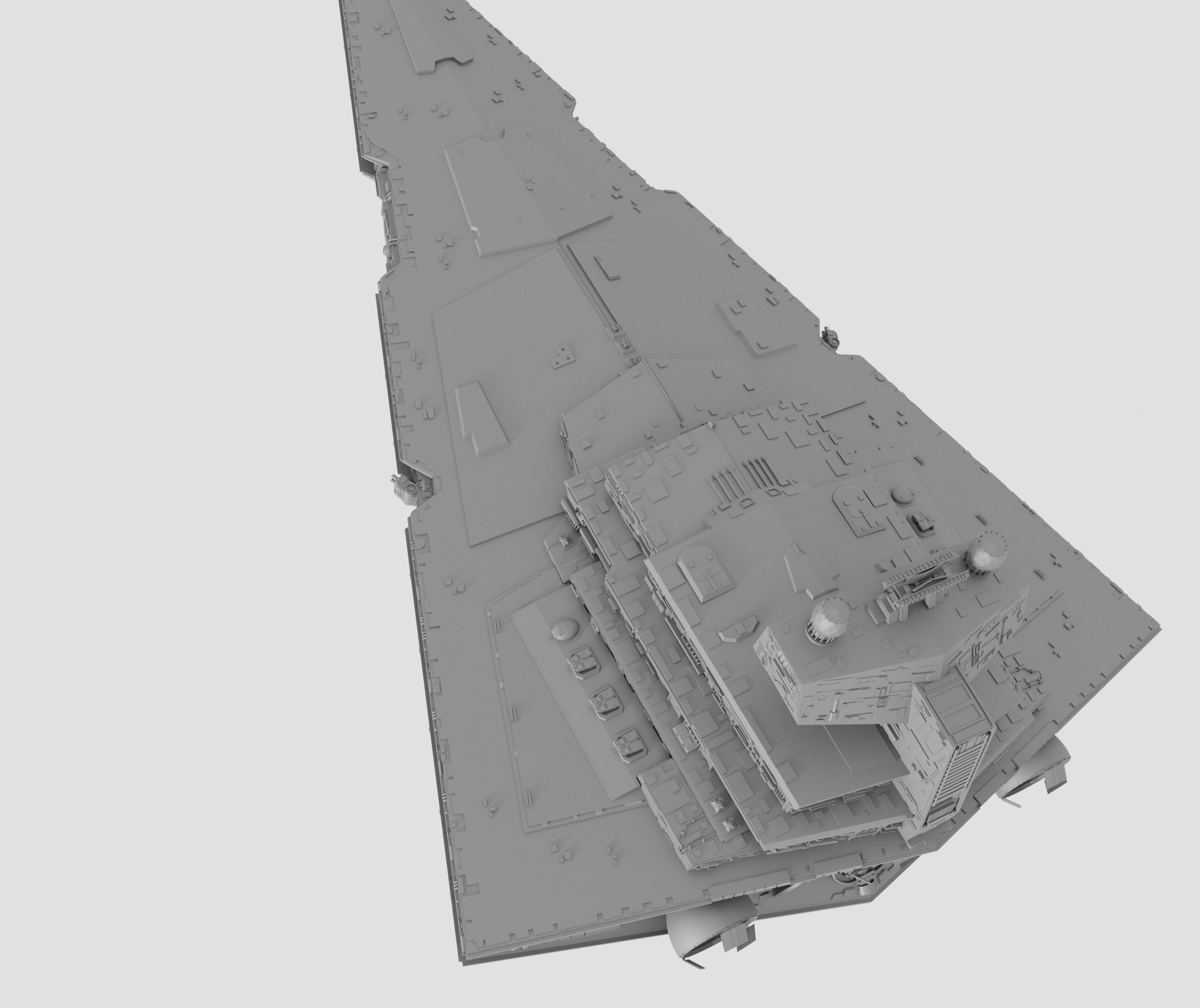 Imperial Star Destroyer I and II Star Wars - High Details Level 3D model_9