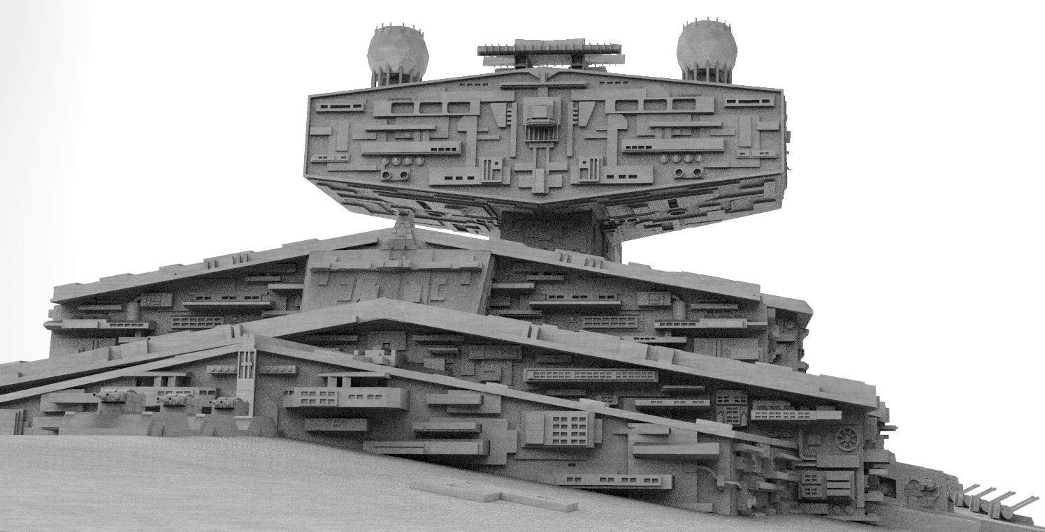 Imperial Star Destroyer I and II Star Wars - High Details Level 3D model_36