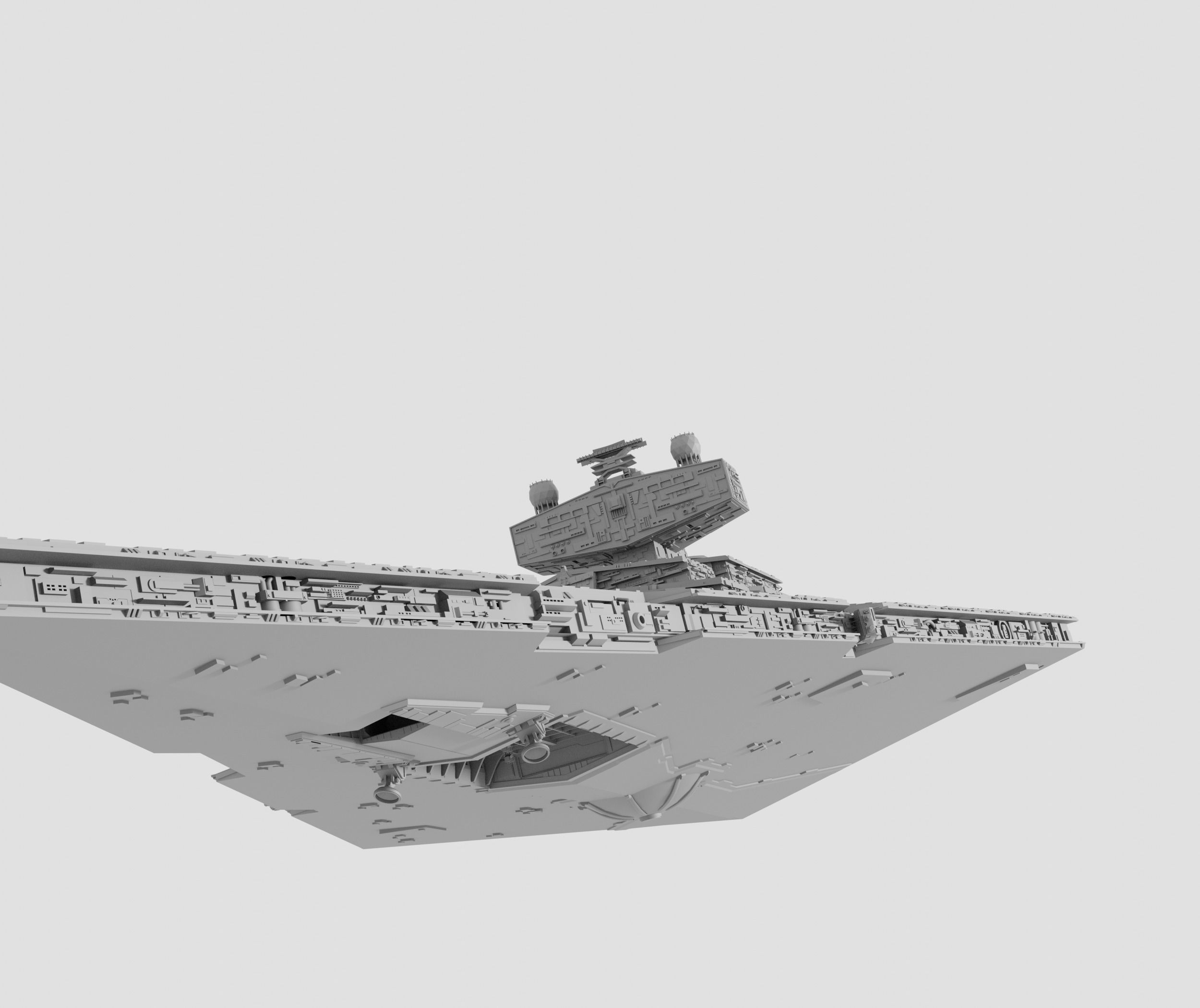Imperial Star Destroyer I and II Star Wars - High Details Level 3D model_7