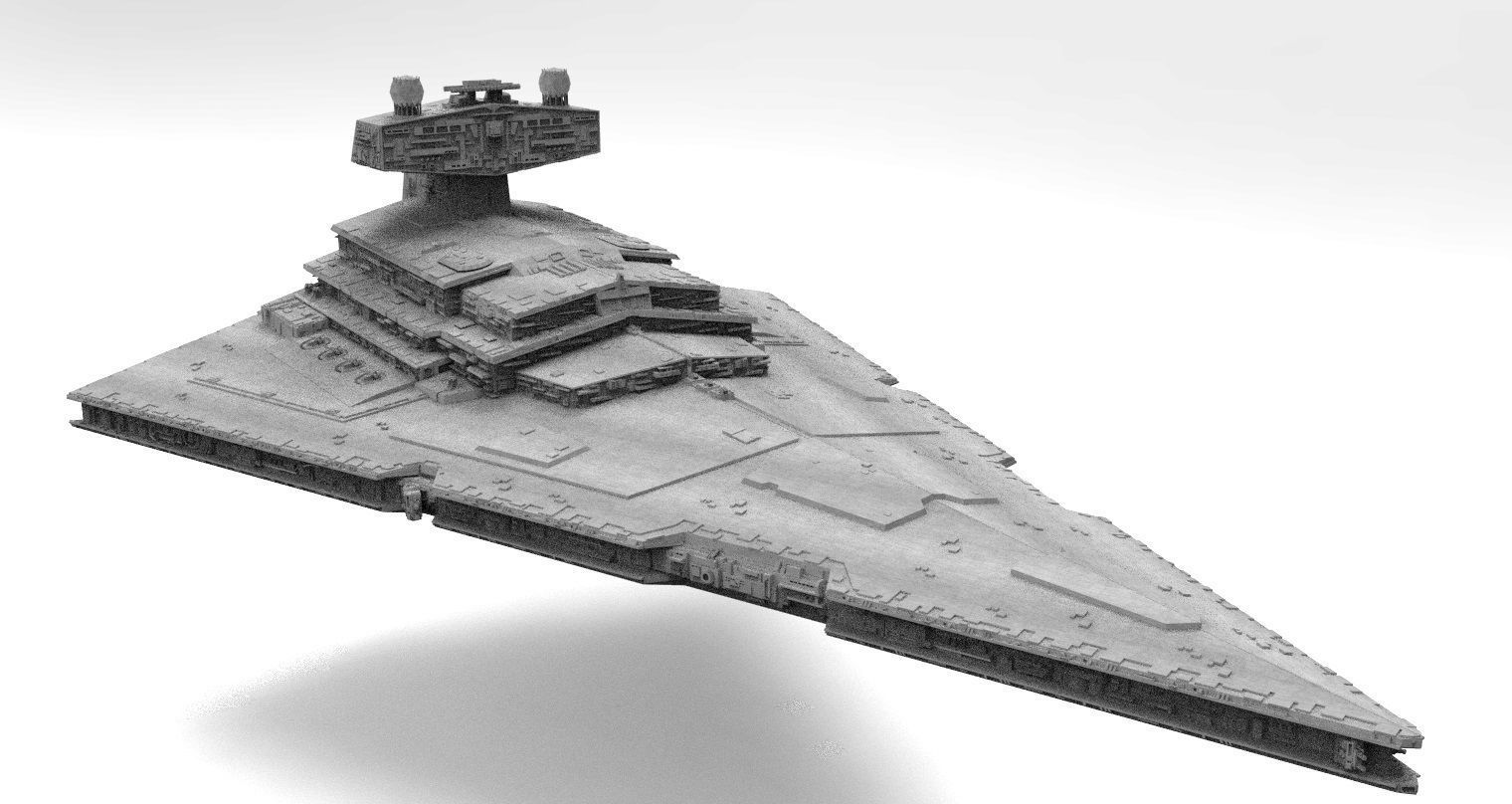 Imperial Star Destroyer I and II Star Wars - High Details Level 3D model_30