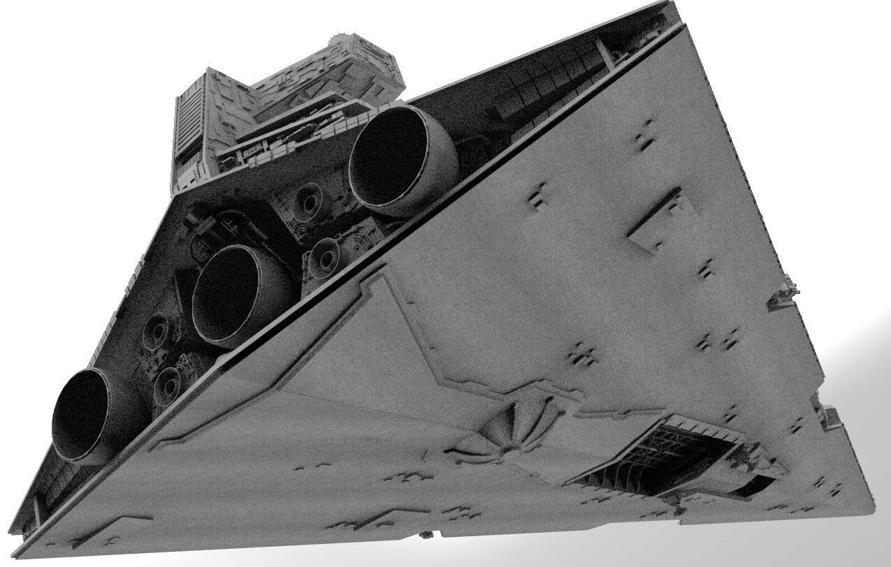 Imperial Star Destroyer I and II Star Wars - High Details Level 3D model_32