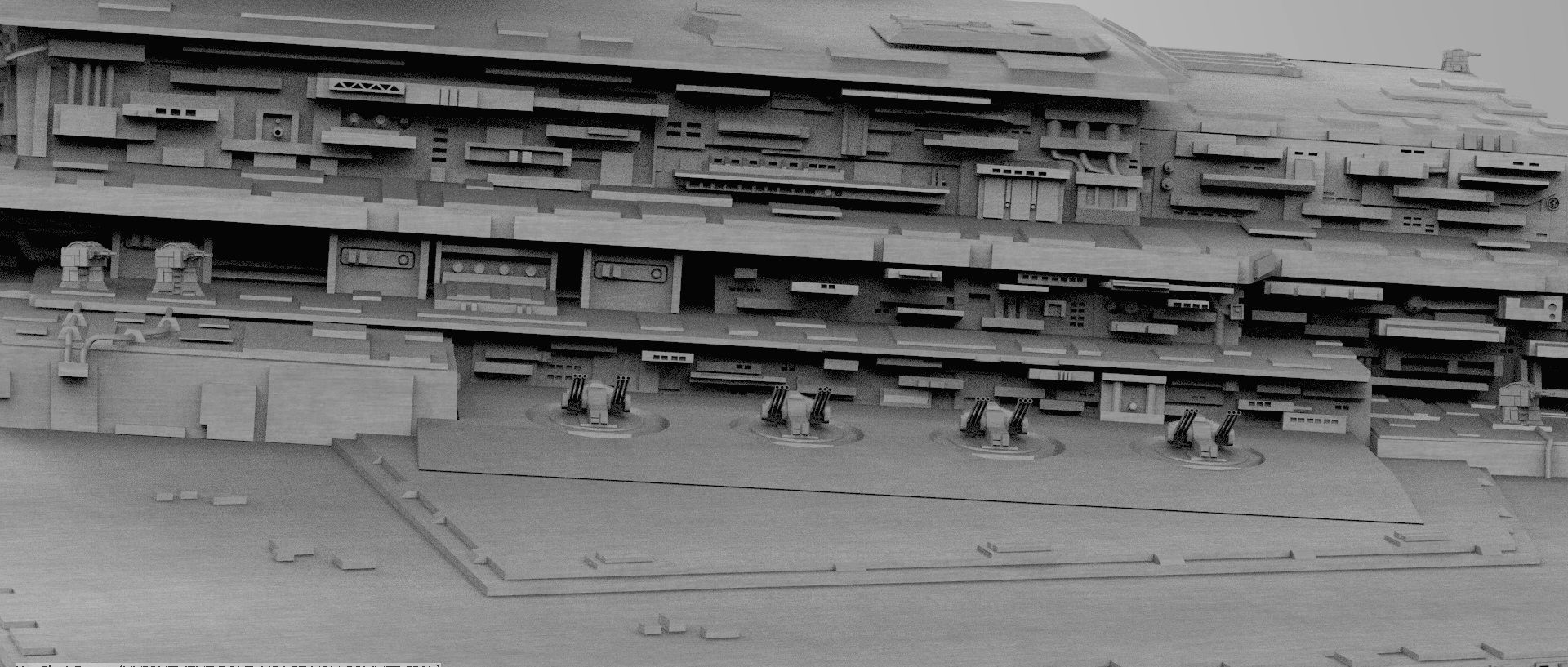 Imperial Star Destroyer I and II Star Wars - High Details Level 3D model_19