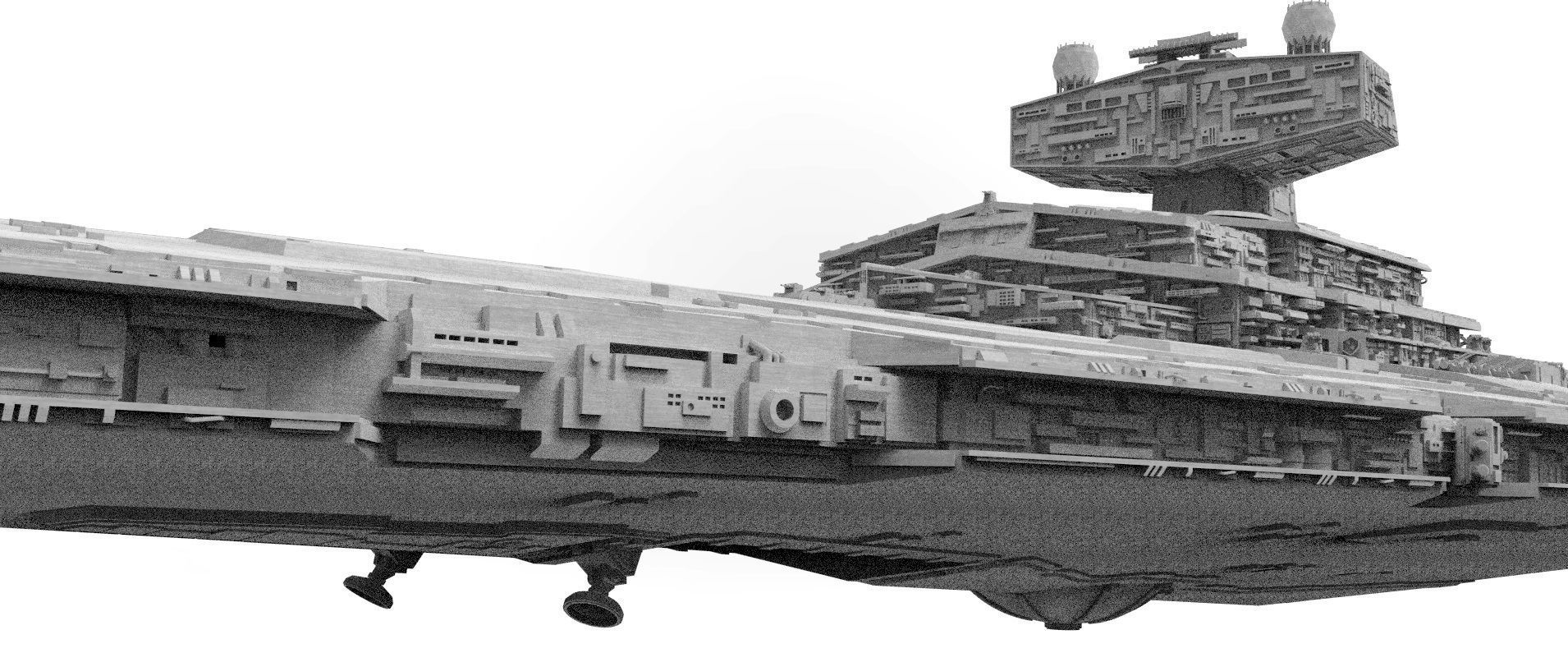 Imperial Star Destroyer I and II Star Wars - High Details Level 3D model_26