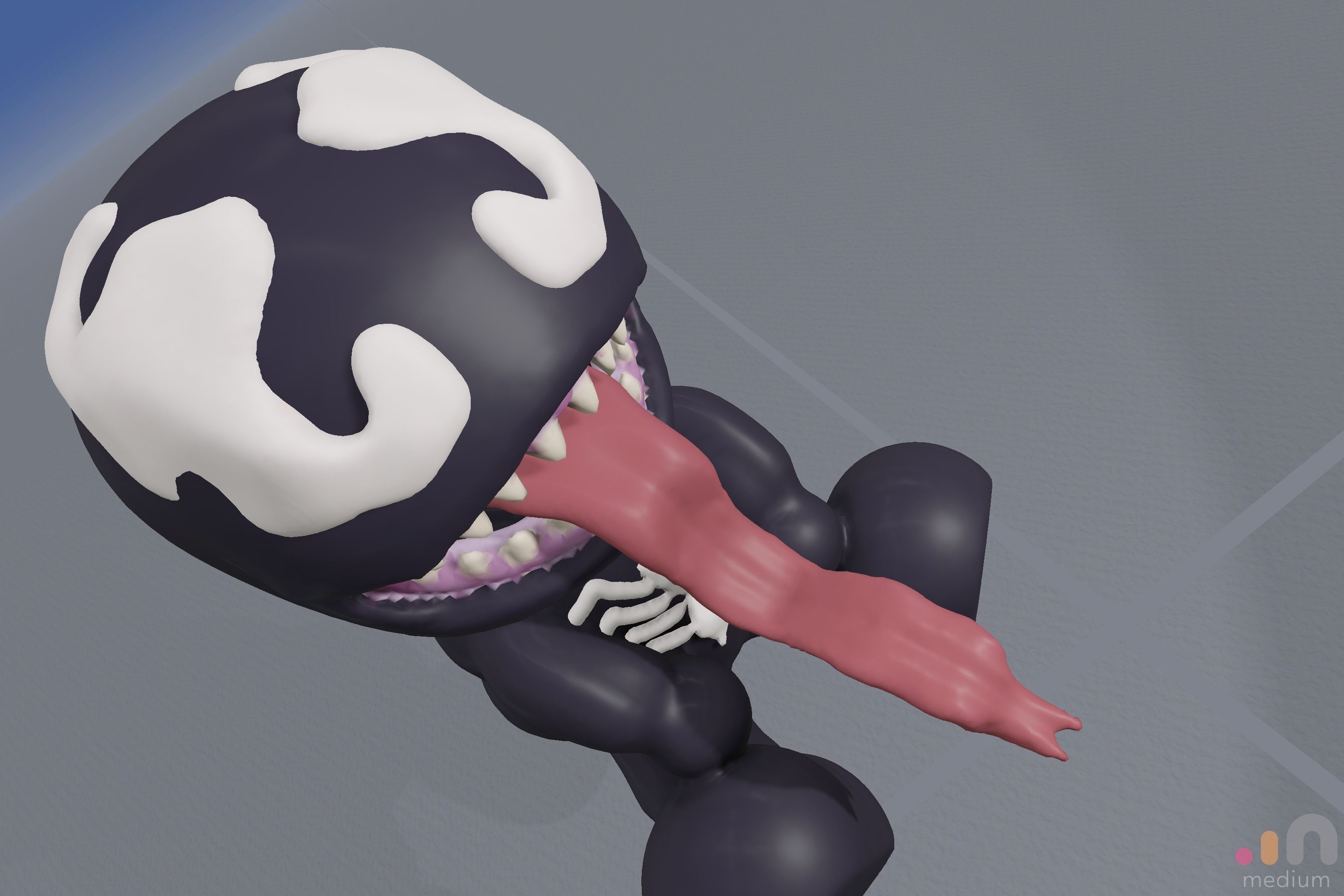 Venom Chibi Cute 3D model_7