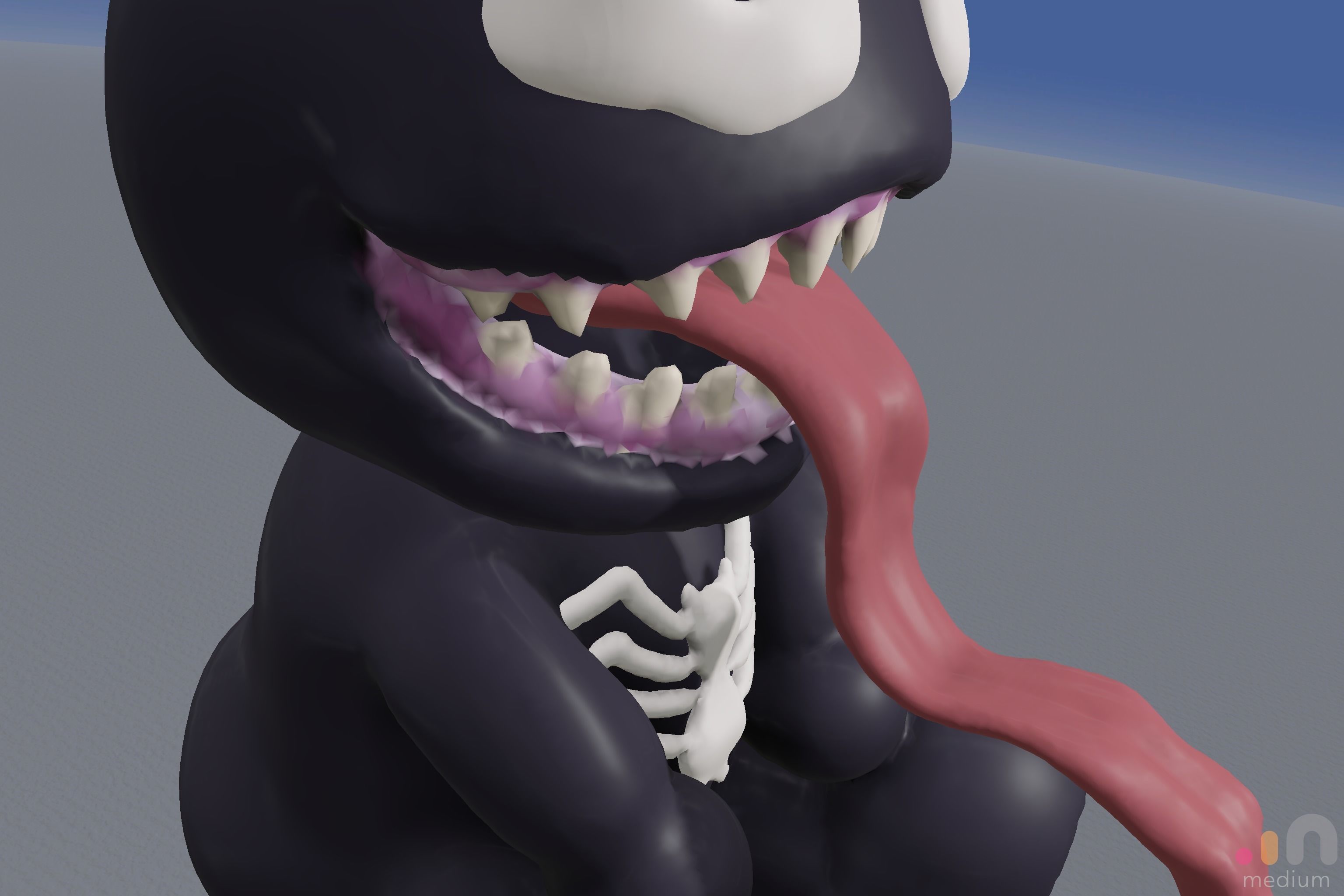 Venom Chibi Cute 3D model_5
