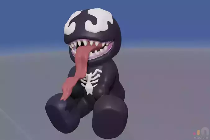 Venom Chibi Cute 3D model