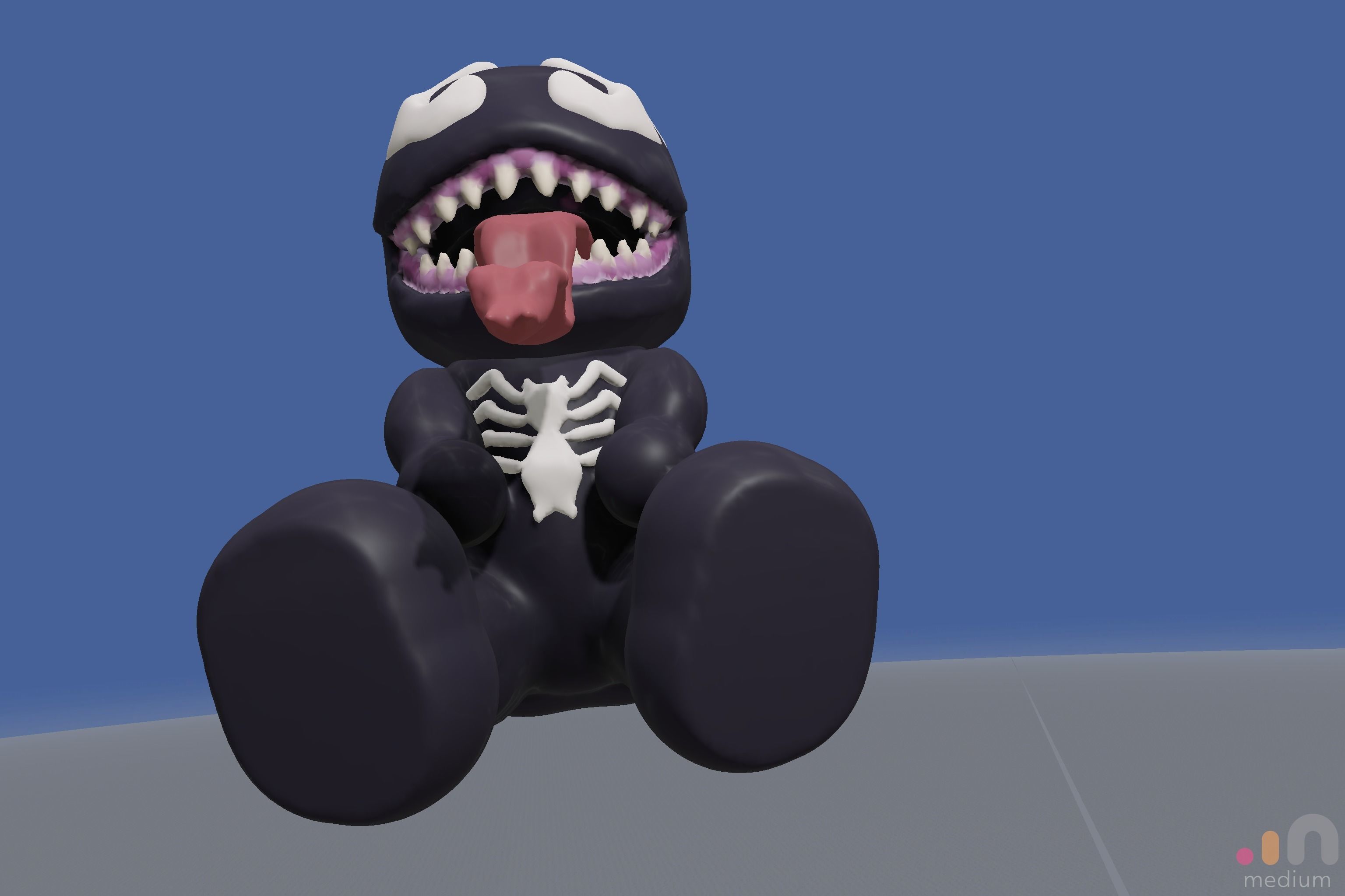 Venom Chibi Cute 3D model_11