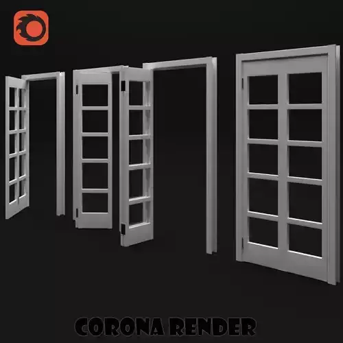 french door 3D model