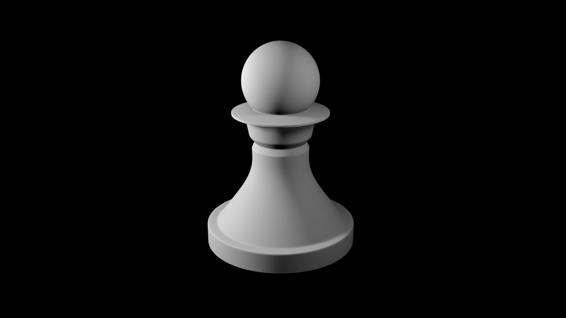 Chess Pawn Free 3D model_1