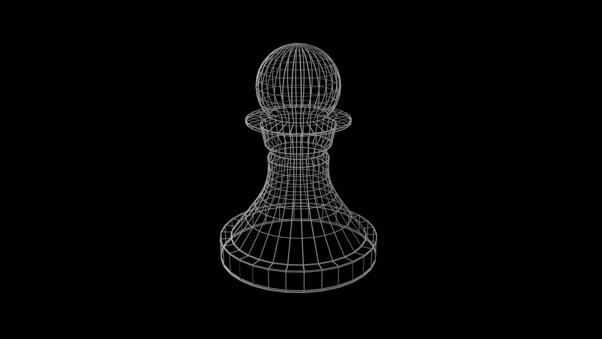 Chess Pawn Free 3D model_2