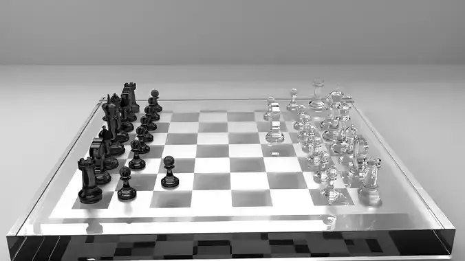 Glass Chess Board