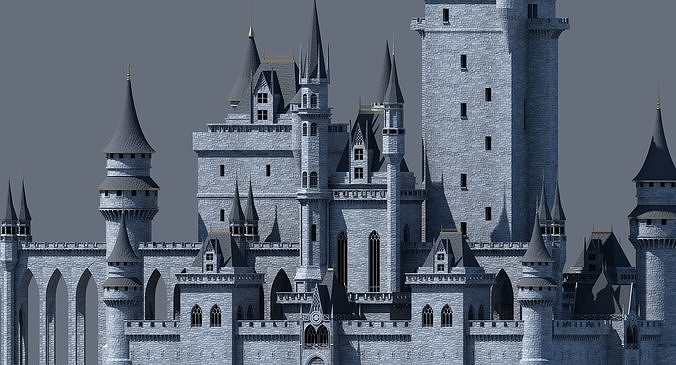 Fantasy Castle 002 3D model