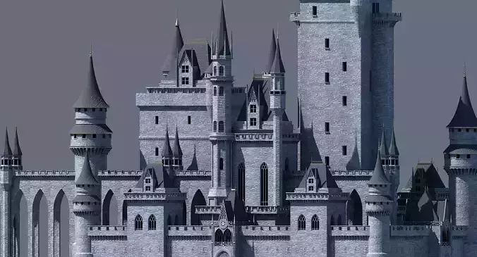 Fantasy Castle 002 3D model
