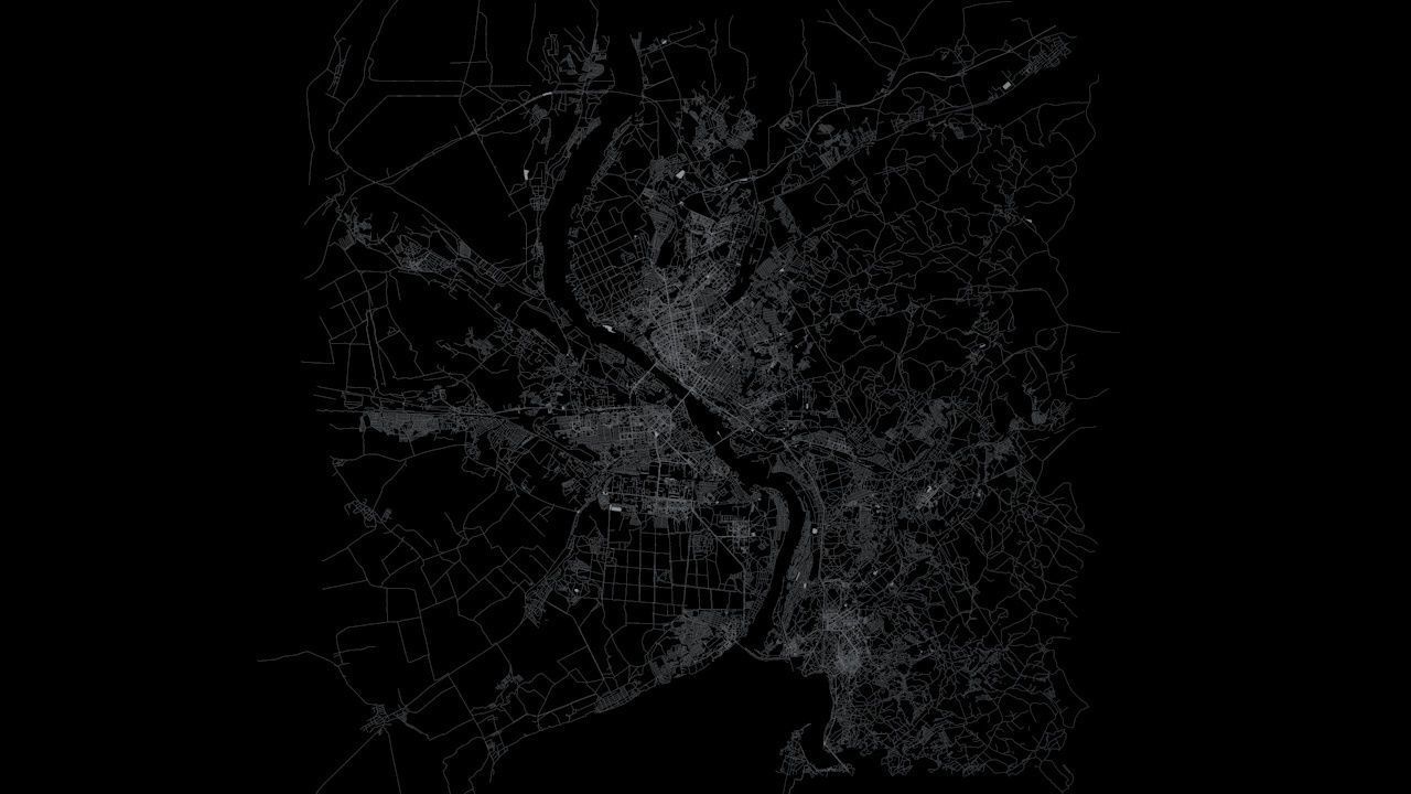 Novosibirsk Road Network and Streets 3D model_7