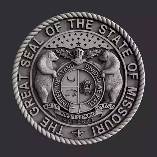 3d STL models for CNC router Seal Missouri
