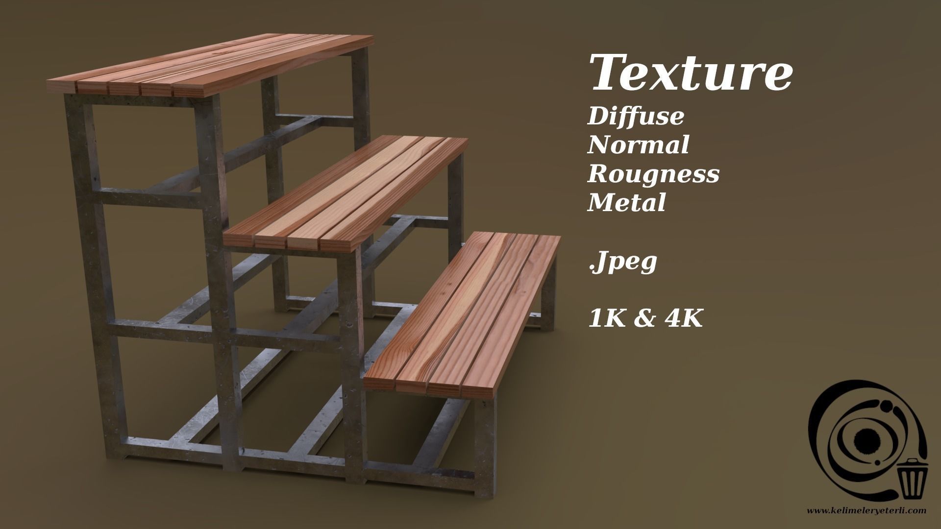 Tribune 07 R Low-poly 3D model_4