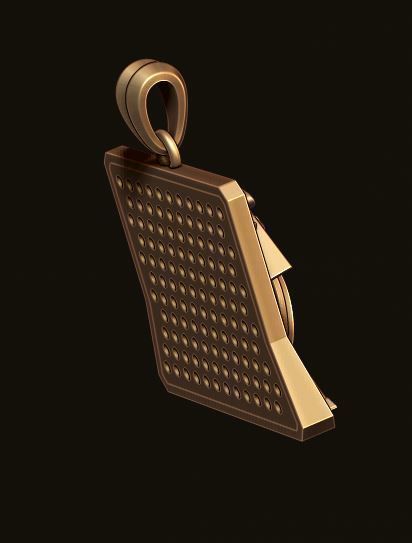 drum pendant 3D print model_4