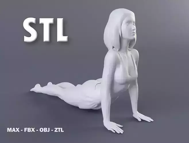 Woman 1 STL female figure