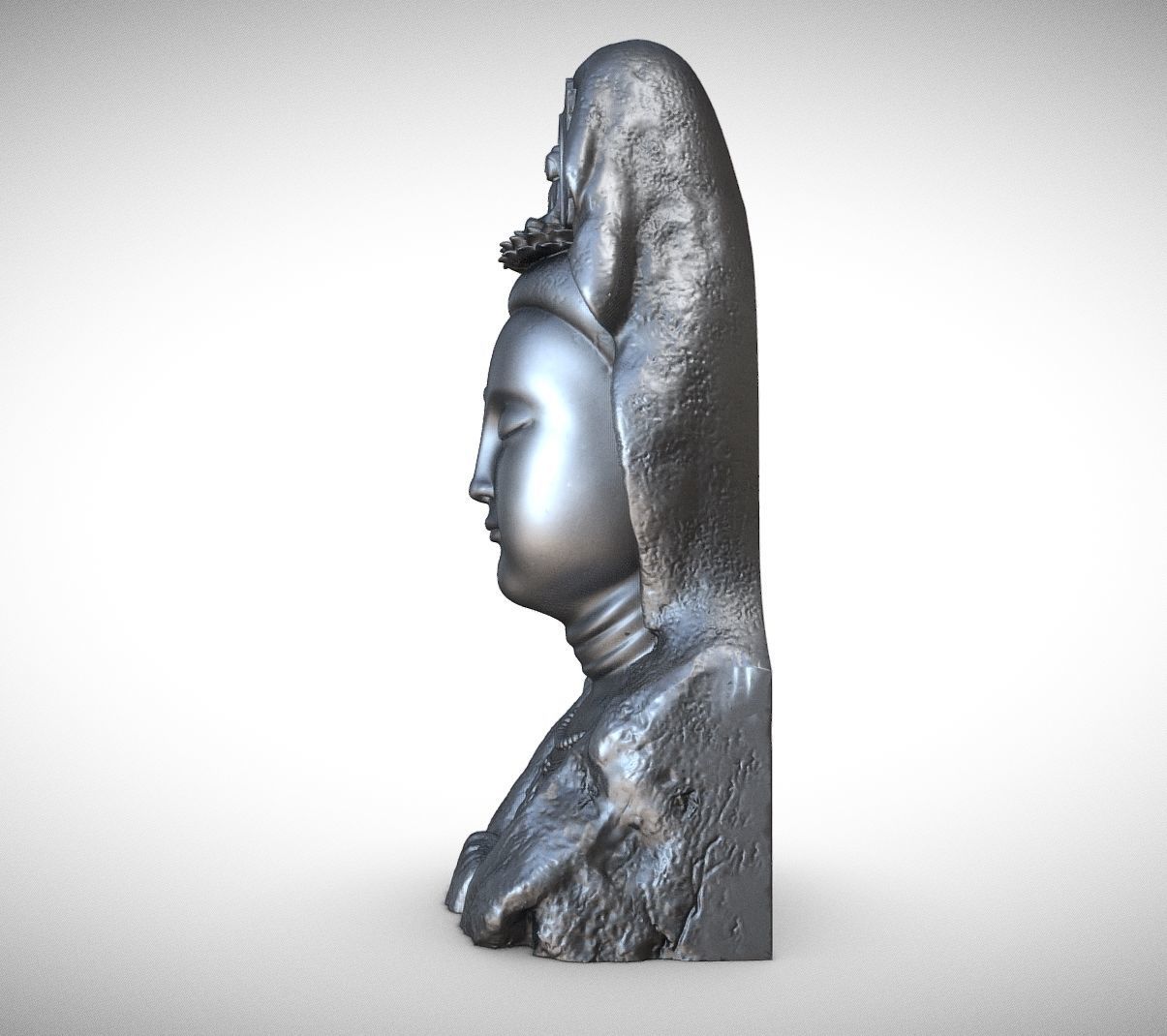 Buddha bust 3D print model_2