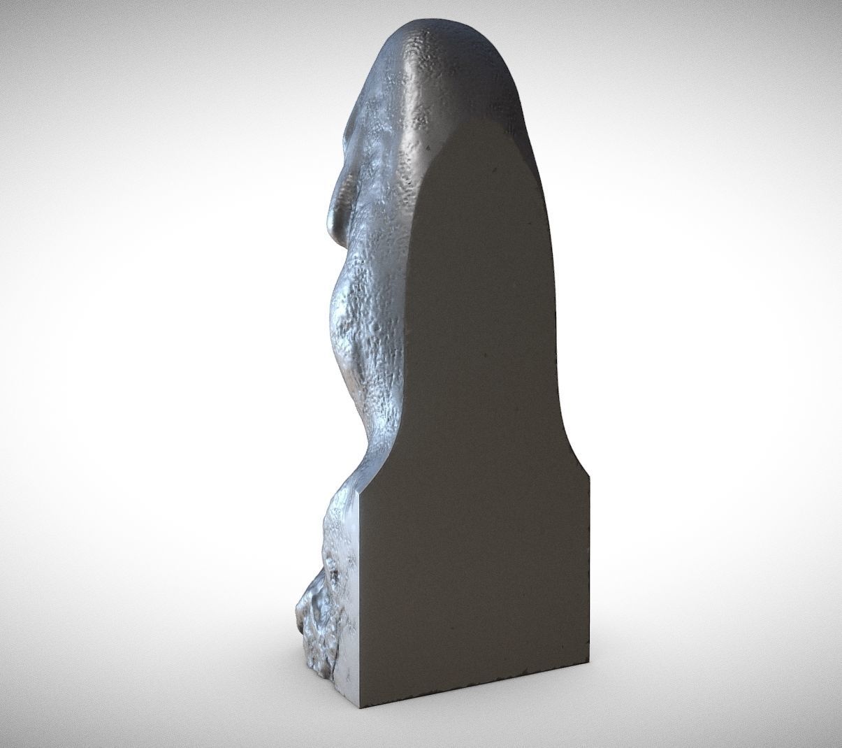 Buddha bust 3D print model_3