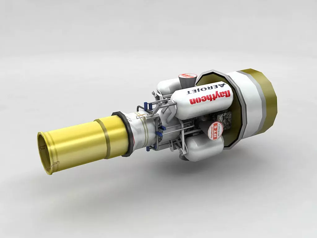 Exoatmospheric Kill Vehicle Low-poly 3D model