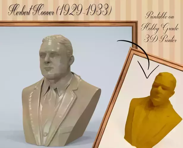 Herbert Hoover 3D print model