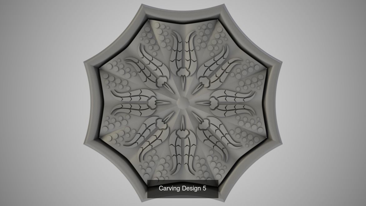 Carving Design Pack 3D Model Collection_6