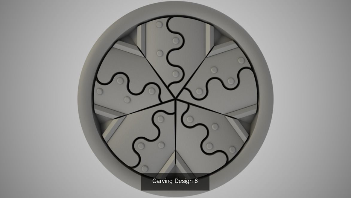 Carving Design Pack 3D Model Collection_7