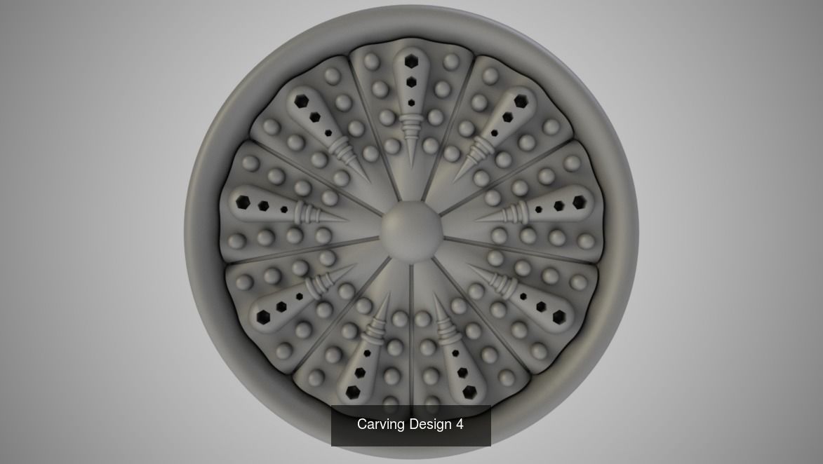 Carving Design Pack 3D Model Collection_5