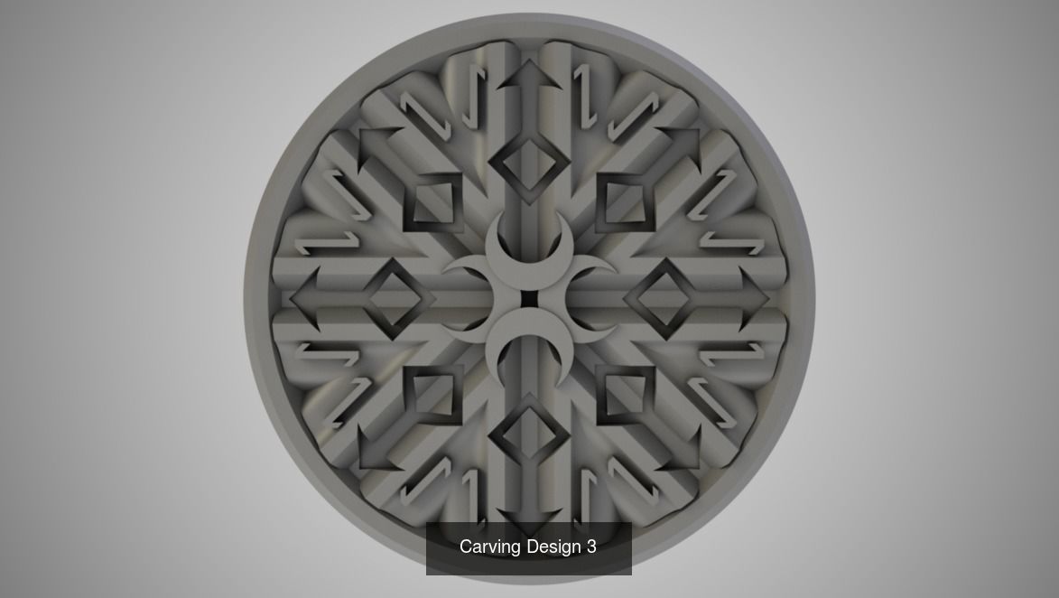 Carving Design Pack 3D Model Collection_4