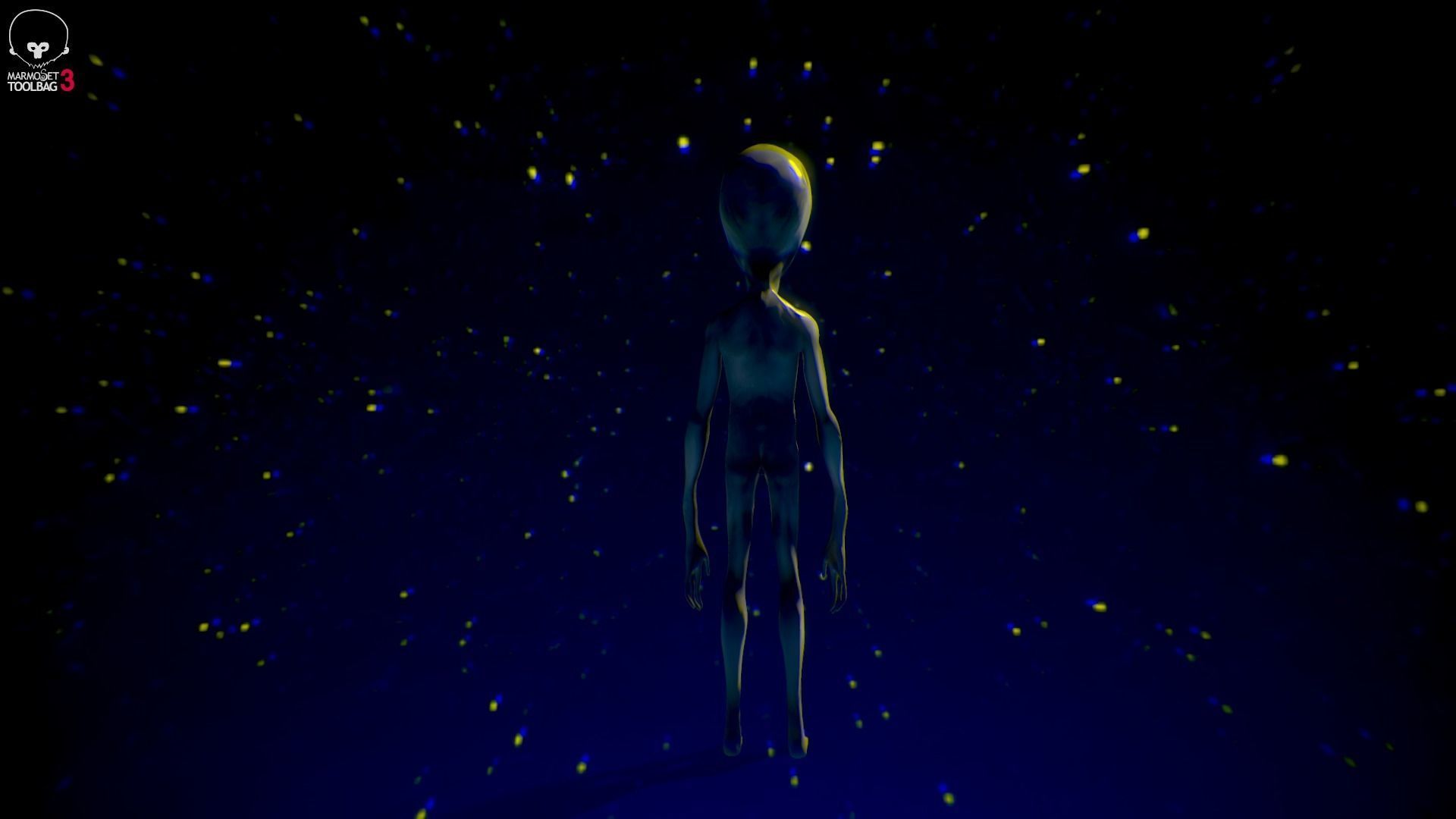 Grey Alien  -  Movie Communion 1989 - Zbrush Model 3D model_8