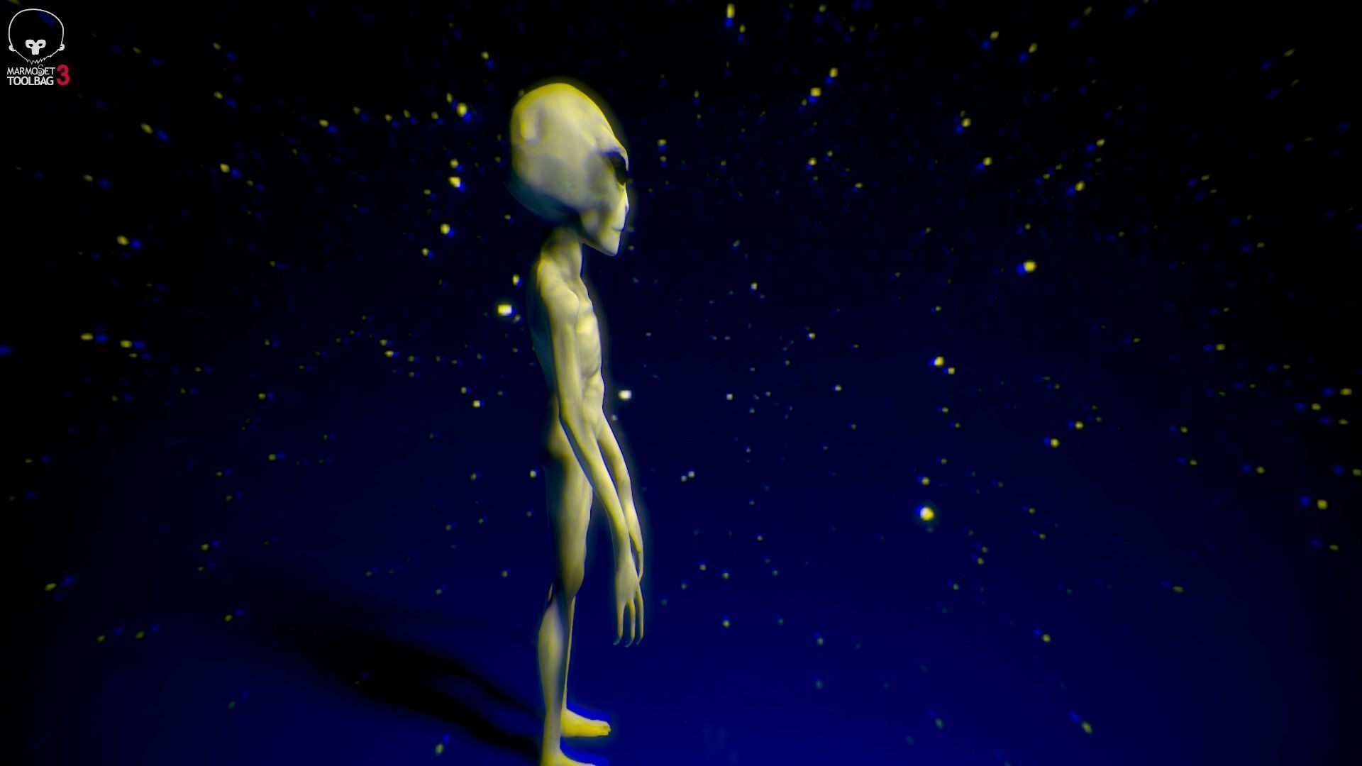 Grey Alien  -  Movie Communion 1989 - Zbrush Model 3D model_6