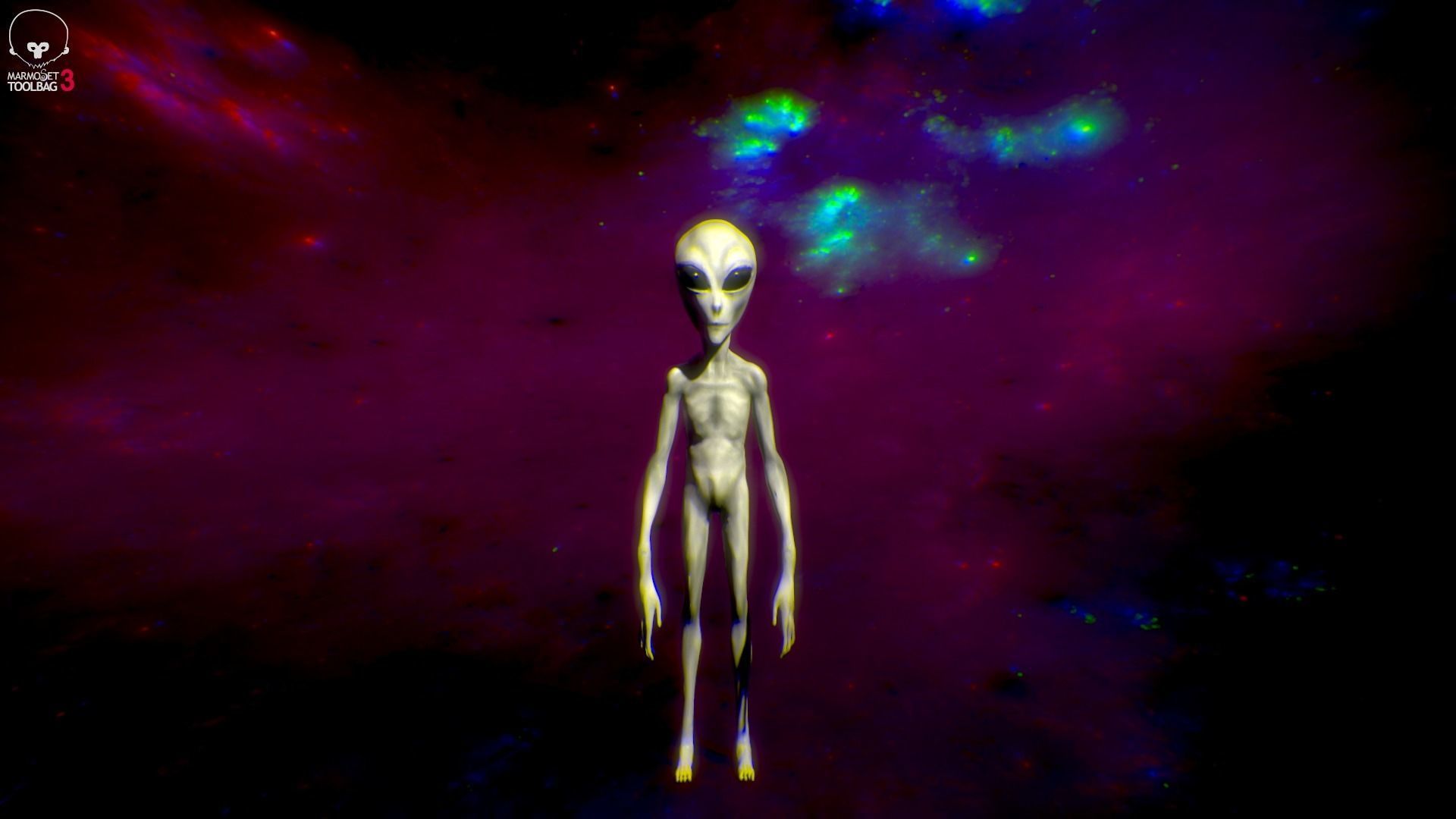 Grey Alien  -  Movie Communion 1989 - Zbrush Model 3D model_4