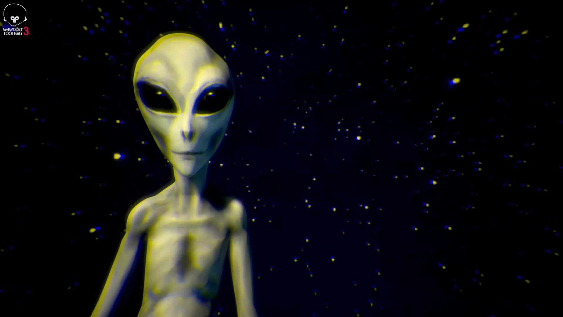 Grey Alien  -  Movie Communion 1989 - Zbrush Model 3D model_0