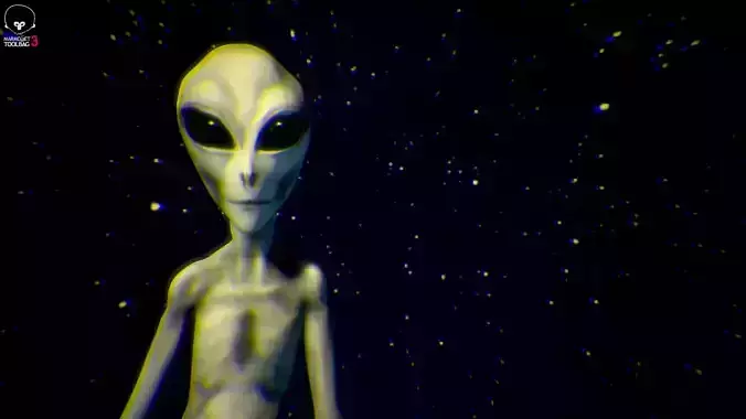 Grey Alien  -  Movie Communion 1989 - Zbrush Model
