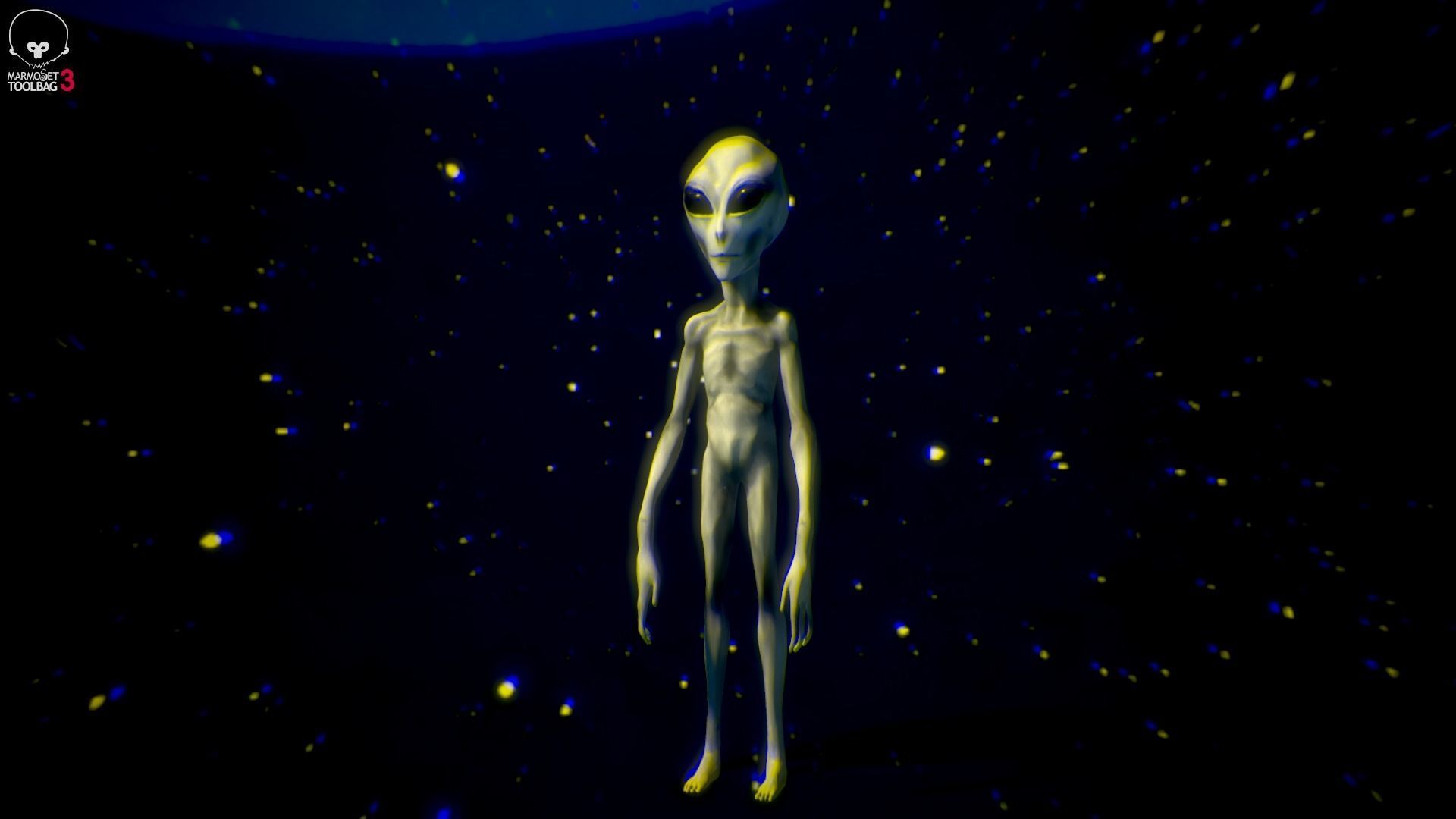 Grey Alien  -  Movie Communion 1989 - Zbrush Model 3D model_5