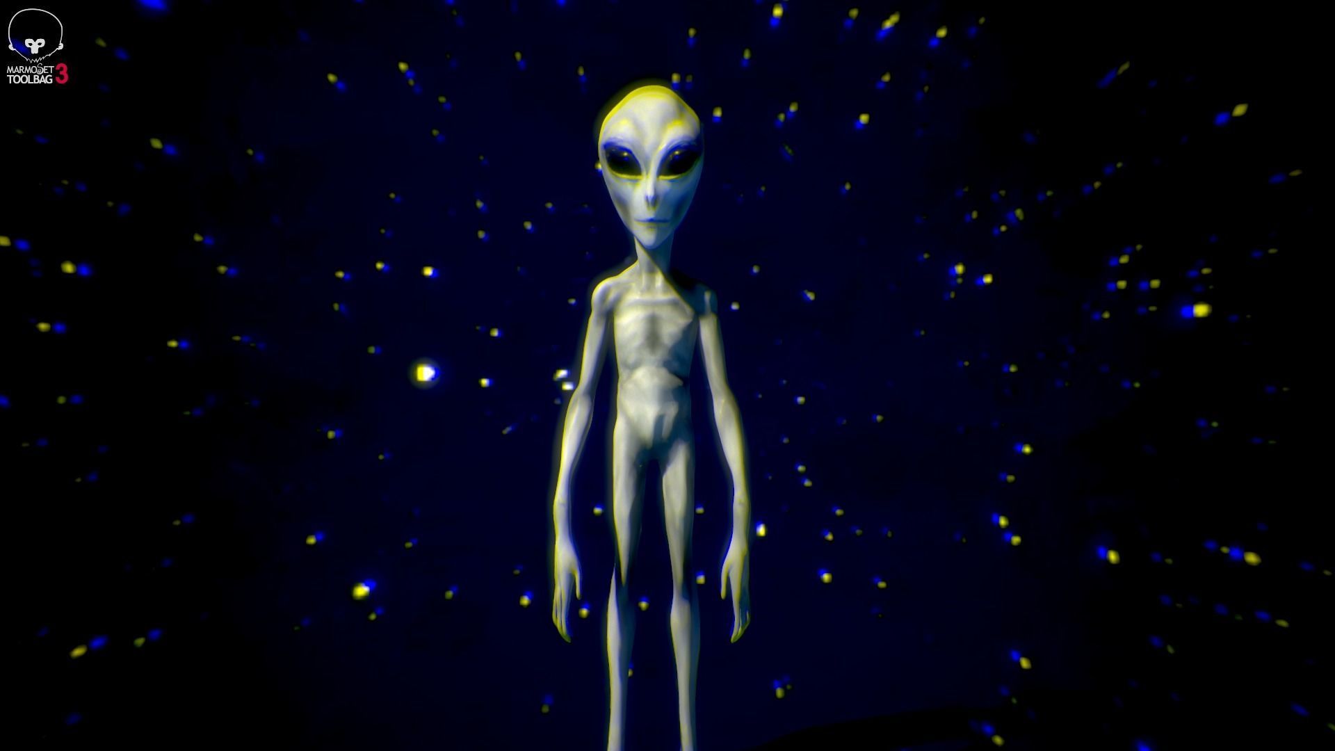 Grey Alien  -  Movie Communion 1989 - Zbrush Model 3D model_2