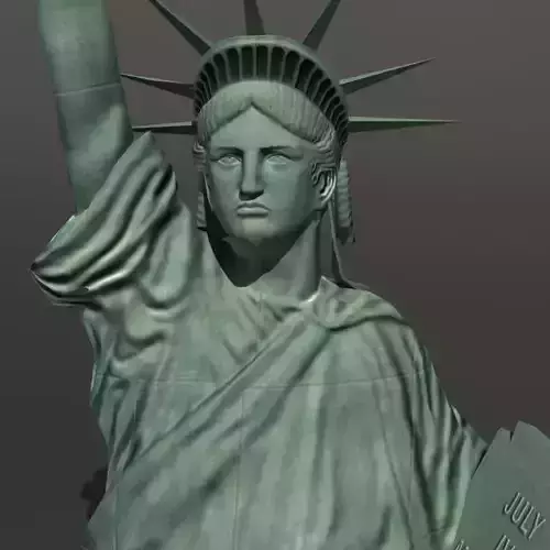 Statue of Liberty Low-poly 3D model