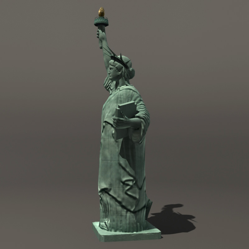 Statue of Liberty Low-poly 3D model_6