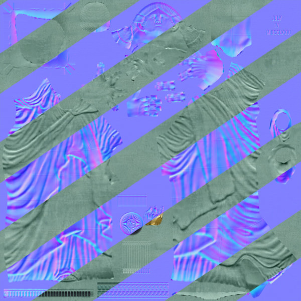 Statue of Liberty Low-poly 3D model_10