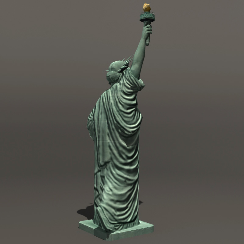 Statue of Liberty Low-poly 3D model_7