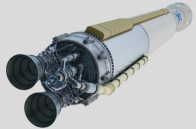 Atlas V rocket 3D model