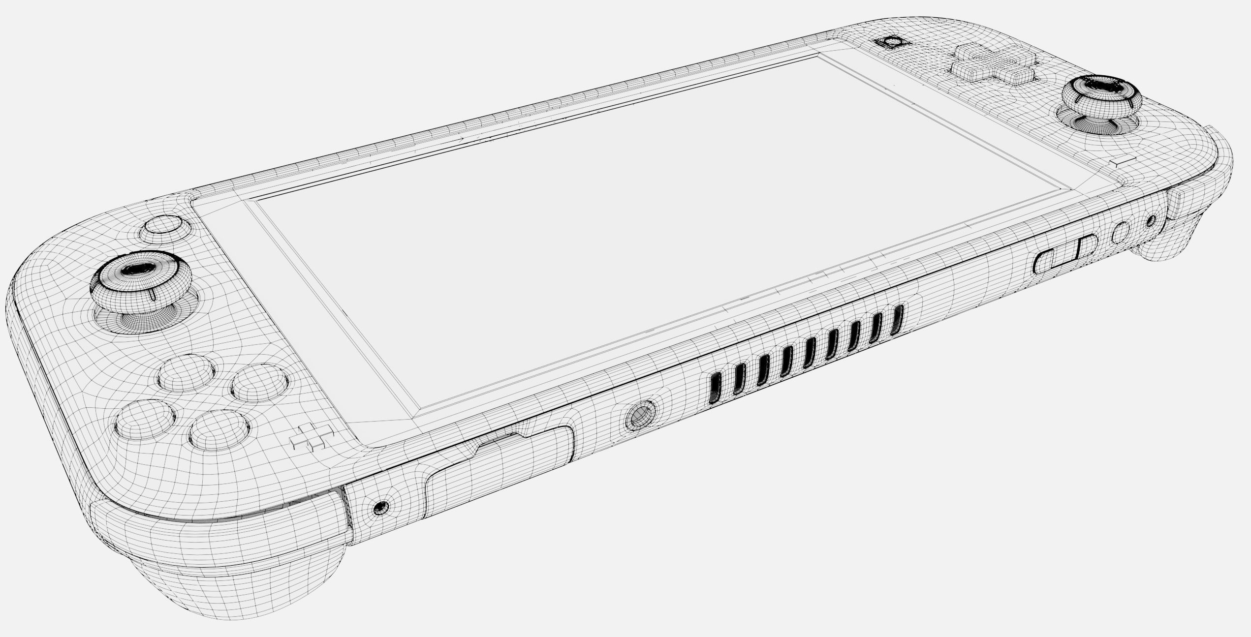 Nintendo switch lite 3D model_15